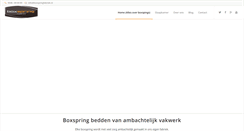 Desktop Screenshot of boxspringfabriek.nl