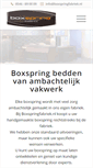 Mobile Screenshot of boxspringfabriek.nl